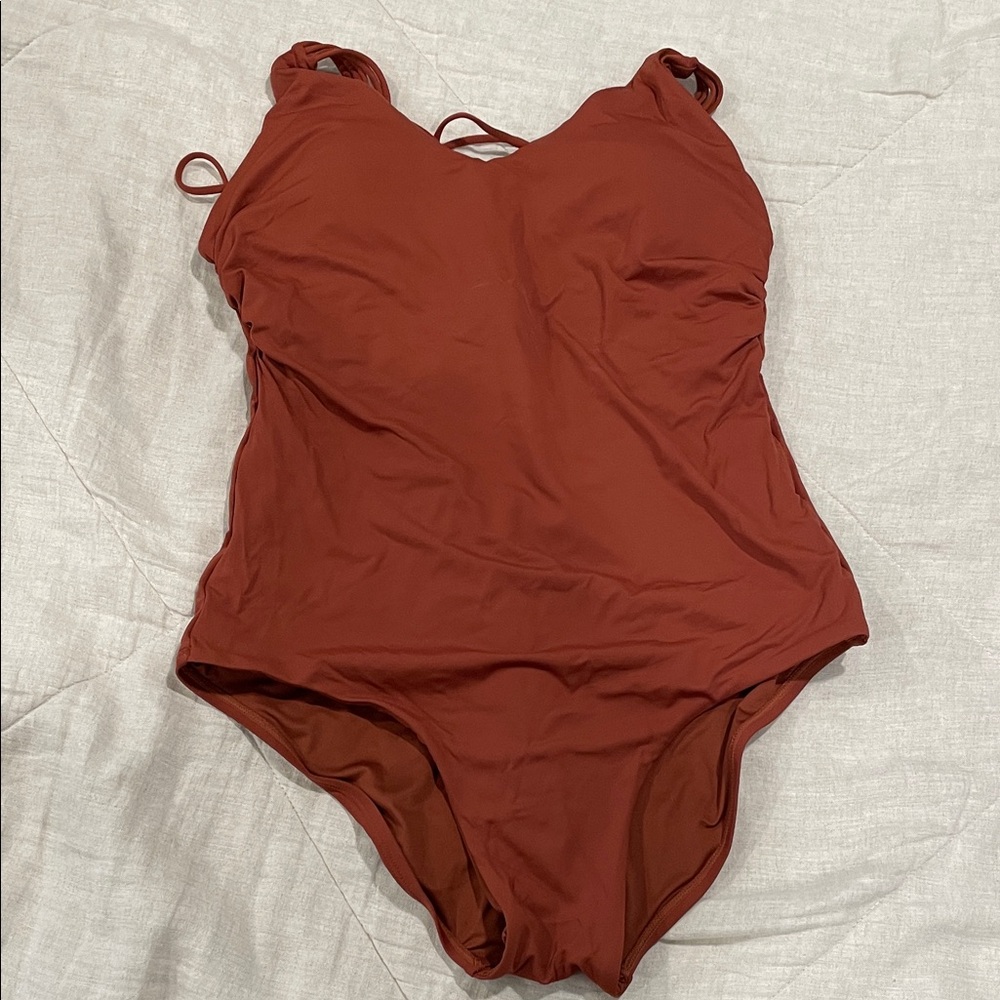 Burnt orange One Piece Swimsuit